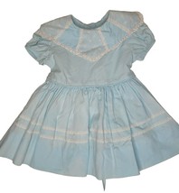 Vintage baby girl dress 1960s Blue - $11.88