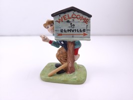 1989 Danbury Mint Speed Trap Welcome to Elmville Figurine Curtis Publishing - £11.94 GBP