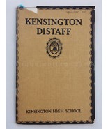 1925 SPRING antique KENSINGTON pa GIRLS HIGH SCHOOL DISTAFF BOOK poetry ... - £30.81 GBP