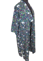 Anthropologie Printfresh Unicorn&#39;s Garden Long Cotton Robe Size L-XL NO BELT - £59.25 GBP