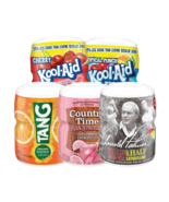 Arizona, Kool-Aid, Tang &amp; Country Time Variety Flavored Drink Mix Canisters - £13.74 GBP+