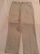 Size 10 Cat &amp; Jack pants khaki flat front uniform boys  - $9.59