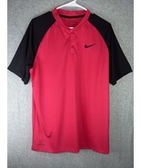 Nike Dri-Fit Advantage Pink/Black Tennis Shirt Size Men&#39;s Large - £16.89 GBP