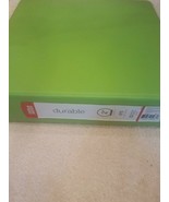 office depot durable 2&quot; round ring green binder - $295.59 MXN