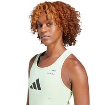 Adidas Aeroready Tennis Tank Top Women’s S Green Racerback Athletic NWT image 8