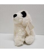 Dakin Baby Pups Brussels White Puppy Dog Black Spot Plush Stuffed Animal - $898.96 MXN