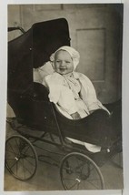 RPPC The Most Darling Baby in Pram Floyd C Marvin Real Photo Postcard M12 - £7.86 GBP