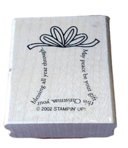 Stampin Up Present May Peace Be Your Gift This Christmas Holiday Rubber Stamp - £2.32 GBP