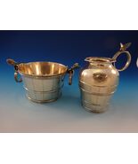 Art Silver Sterling by Gorham Sugar &amp; Creamer w/3D Butterflies Aesthetic... - $4,133.12 CAD