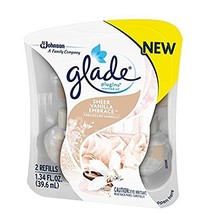 Glade PlugIns Scented Oil Air Freshener Refills Sheer Vanilla Embrace 1.34 FL OZ - £21.57 GBP