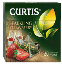 Curtis Green Tea Sparkling Strawberry Sealed Box Of 20 Pyramids Us Seller Import - £4.64 GBP