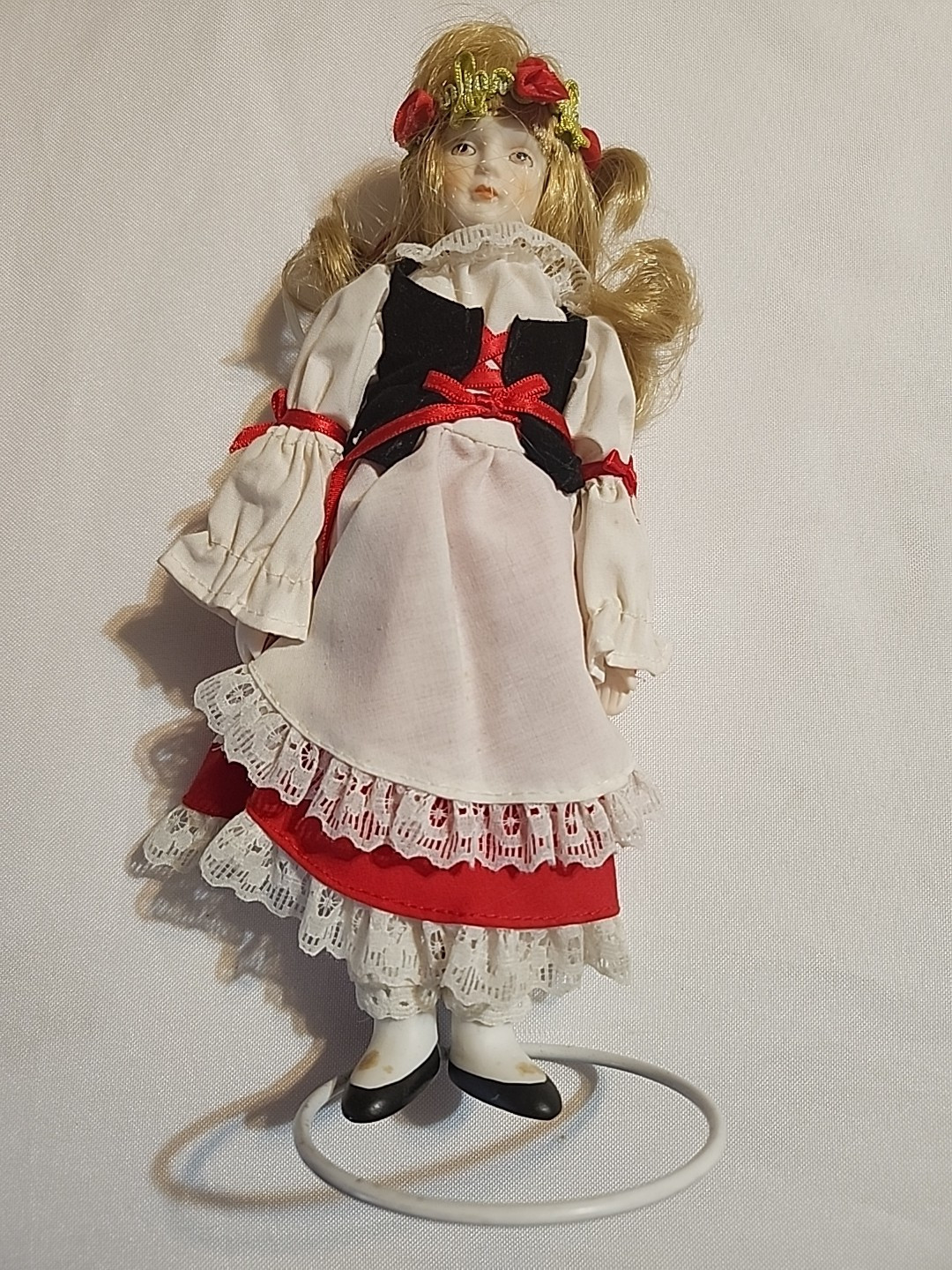 Rare International Poland Doll Markishka By Russ Berrie 8.5&quot; Vintage Por... - $19.71