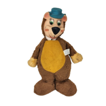 Vintage Knickerbocker Rubber Face Yogi Bear Huckleberry Hound Stuffed Animal - £56.74 GBP