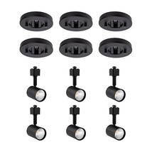 Flush Mount Monopoint Receptacle And Led Track Lighting Head Pack Of 6 - $297.99