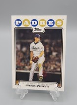 2008 Topps Jake Peavy San Diego Padres #324 Baseball Card - £1.11 GBP