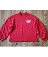 Old Navy Sweatshirt Girls Size Large 10-12 Red &#39;LOVE&#39; Boxy Fit - $201.91 MXN