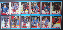 1989-90 Topps New York Rangers Team Set of 12 Hockey Cards - £4.71 GBP