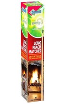 eXtra Long 10&quot; FIREPLACE MATCHES Wood Green Camping Grill Candle DIAMOND... - $450.42 MXN