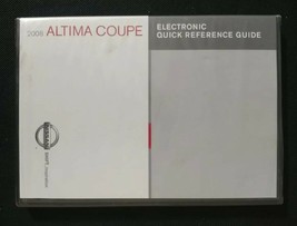 DVD Electronics Quick Reference Guide for 08 Nissan Altima Coupe - $12.60