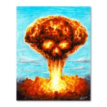 Signed Nuclear Bomb Skull Poster Print WallArt 11x14 Unframed - $483.09 MXN