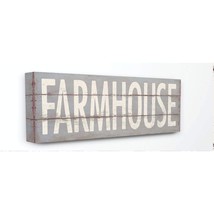 Stupell Industries Farmhouse Rustic Wood Textured Grey Word Design Canvas Wall A - $46.99