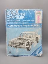 Haynes 30050 Dodge Plymouth Chrysler Repair Manual 1971 thru 1989 Used 2098 - $6.91