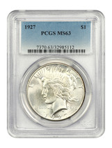 1927 $1 PCGS MS63 - $356.48