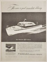 1946 Print Ad Wheeler 33&#39; Cruiser Boats Shipbuilding Whitestone L.I. New... - $15.28