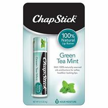 ChapStick 100% Natural Lip Butter, Green Tea Mint, 0.15 oz (Pack of 6) - $9.79