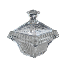 Dome Shape Glass Sugar Serving Bowl with Lid Candy Dish With Cover - £11.86 GBP