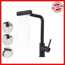 High Arc Kitchen Faucet with Pull Down Sprayer &amp; Lead-Free Design - Blac... - $44.61