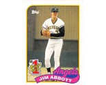1989 Topps #573 Jim Abbott RC Rookie Card California Angels ⚾ - £0.70 GBP