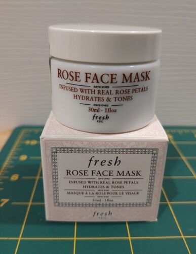 Fresh Rose Face Mask Infused w/ Real Rose Petals - Hydrates & Tones - Sealed - $19.25
