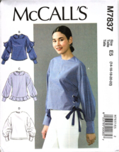 McCall's M7837 Misses 14 to 22 Easy Tops Uncut Sewing Pattern New - £11.70 GBP