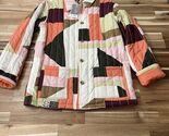 Black History Month Gee’s Bend Target Quilted Jacket Cream/Orange XS New! - $42.74