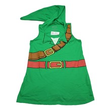 Zelda Dress Womens XL Green Scoop Neck Hooded Graphic Print Knit Tank Dress - $18.69