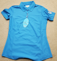 Greg Norman Golf Polo Shirt Womens Small Blue Play Dry Moisture Wicking ... - $26.49