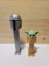 Star Wars Disney Mandalorian Grogu &quot;The Child&quot; Baby Yoda Pez Dispenser Lot Of 2 - £10.59 GBP