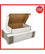 Pack of 25 Small White Shipping Boxes - 9x6x2 Inches Corrugated Mailers - $49.57 CAD