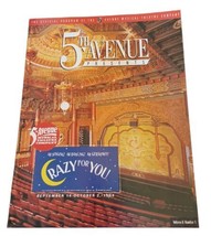 1994 5th Avenue Theatre Program Seattle Washington WA Crazy For You Vol ... - £23.67 GBP