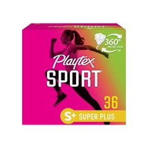 Playtex Sport Tampons, Super Plus Absorbency, Fragrance-Free - 36ct - $13.99