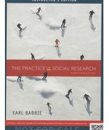 The Practice of Social Research INSTRUCTOR&#39;S EDITION By Babbie 14th Edition - $60.49 CAD