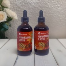2 X Liquide Ashwagandha/Reishi Drops Dietary Supplement 4 fl.Oz by 360 N... - $40.00