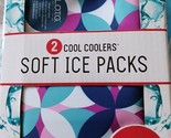 Cool Coolers by Fit &amp; Fresh 2 Pack Soft Ice, Flexible Stretch Nylon Reus... - $12.86