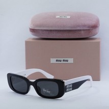 MIU MIU MU08YS 1AB5S0 Black/Dark Grey 51-21-140 Sunglasses New Authentic - £251.45 GBP