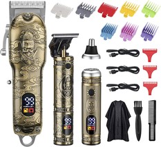 Soonsell Hair Clippers for Man T-Blade Trimmer Nose Hair Trimmer Set,Man - £68.72 GBP