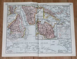 1938 Vintage Map Of German Former Colonies Tanzania Ostafrika Germans In America - £16.76 GBP