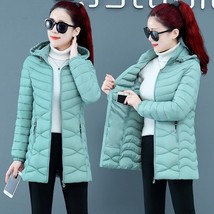 Women Jacket Parka Ultra-light Thin Down Cotton Coat 2022 Autumn Winter Slim Sho - £39.52 GBP