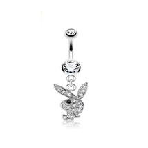 1PC Rabbit Creativity Belly Button Ring Navel Piercing Ring Cat Navel Button Pie - £9.55 GBP