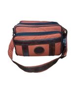 Vtg Camera Bag Orangish Brown Canvas Faux Leather Trim Padded Case Strap... - €21,22 EUR